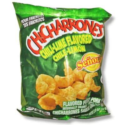 Señorial Chicharrones Chile-Limón pork rinds 2 oz bag
